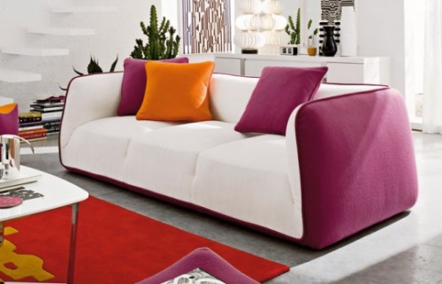 divano design bicolore