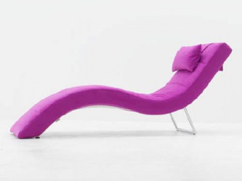 chaise longue fucsia